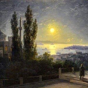 İstanbul’da Ay Işığı Manzarası