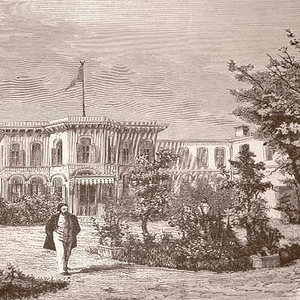 Sultanın Sarayı Önünde Mithat Paşa Tasviri