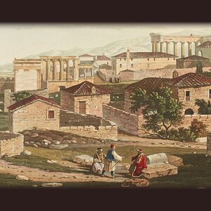Atina Akropolisi Manzarası Eşliğinde Sohbet