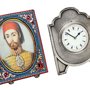 Sultan Abdülmecid resimli bir masa saati