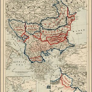 Berlin Antlaşması sonrası Osmanlı Haritası