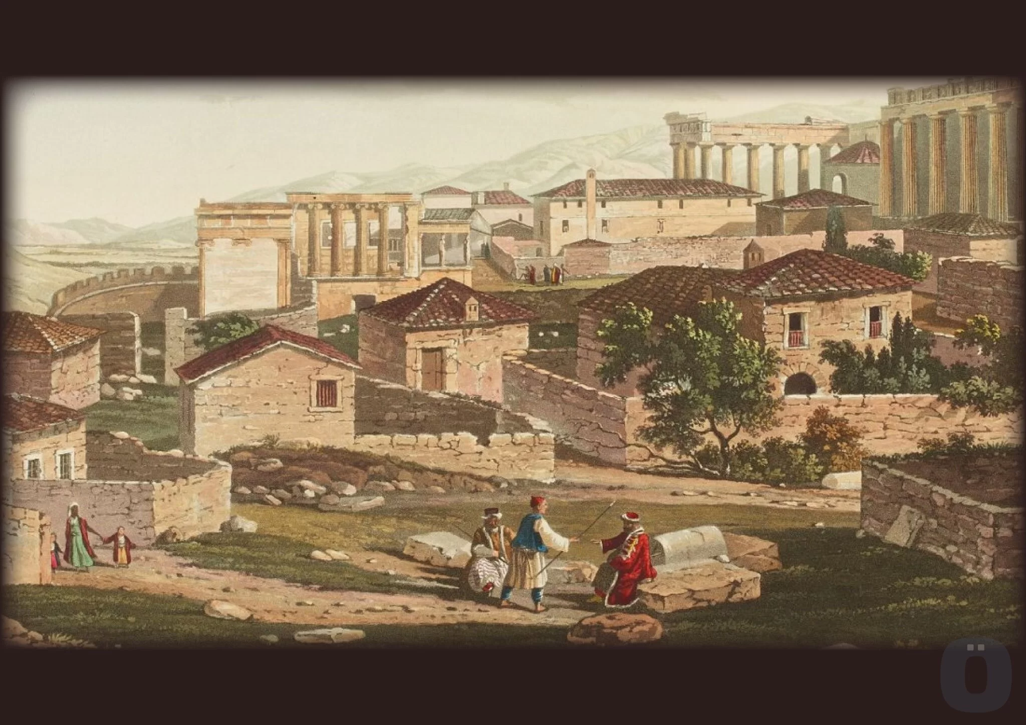 Atina Akropolisi Manzarası Eşliğinde Sohbet