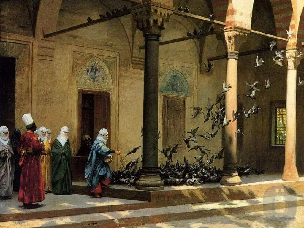 Güvercin besleyen hanım Sultanlar