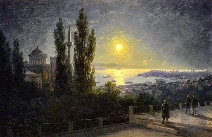 İstanbul’da Ay Işığı Manzarası